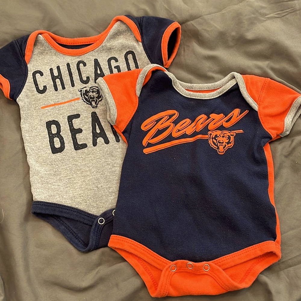 2 PK NFL Brand- Chicago Bears Onsies